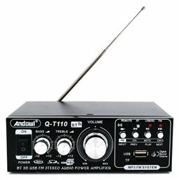 Q-T110 Τελικός Ενισχυτής Hi-Fi Stereo 075612 Μαύρος Andowl