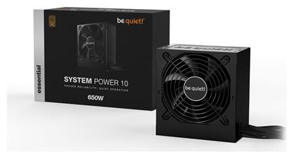 System Power 10 650W Μαύρο Τροφοδοτικό Υπολογιστή Full Wired 80 Plus Bronze Be Quiet από το e-shop