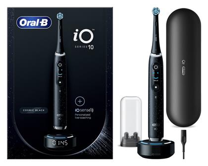 Oral-B iO Series 10 Ηλεκτρική Οδοντόβουρτσα με Χρονομετρητή, Αισθητήρα Πίεσης και Θήκη Ταξιδίου Cosmic Black - Oral B