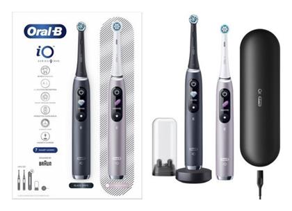 Oral-B IO Series 9 Ηλεκτρική Οδοντόβουρτσα με Χρονομετρητή, Αισθητήρα Πίεσης και Θήκη Ταξιδίου Duo Black Onyx & Rose Quartz - Oral B από το Pharm24