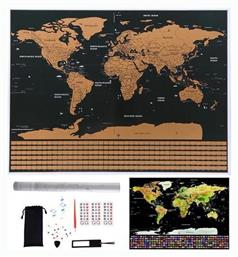 Scratch Map για Διακόσμηση Γραφείου 82x59εκ. Aria Trade από το Public